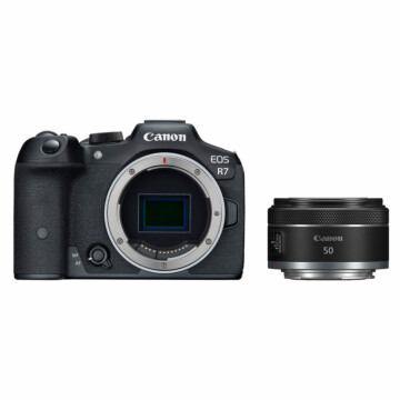 Canon EOS R7 systeemcamera + Canon RF 50mm f/1.8 STM