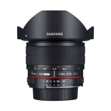 Samyang 8mm F3.5 Fisheye CSII Sony zwart