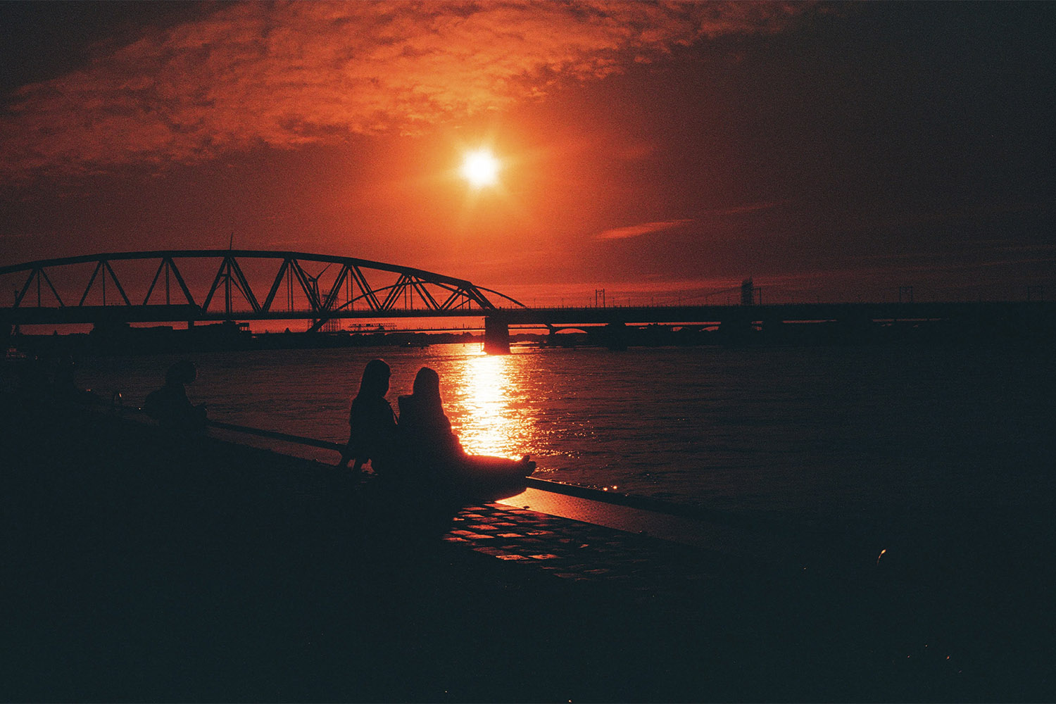 redscale zonsondergang